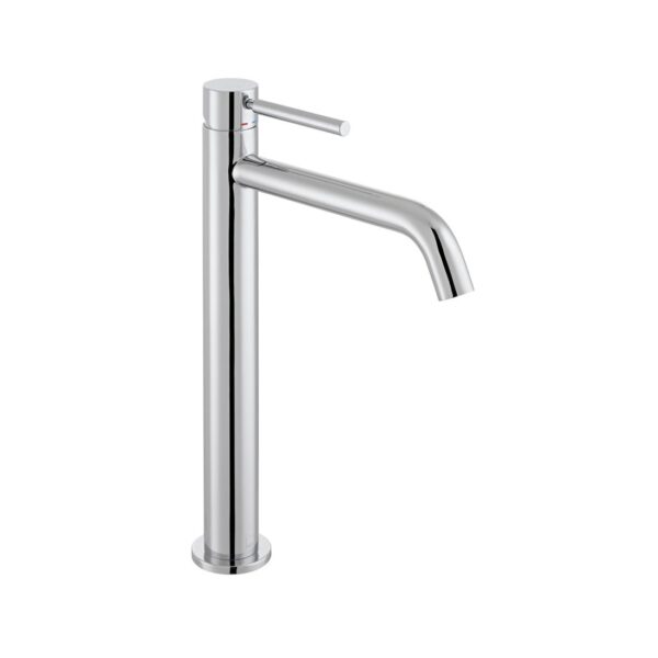 Vado Origins Deck Mounted Slimline Tall Basin Mixer Tap - Chrome