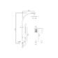 Vado Showering Solutions Rigid Riser Shower Kit with Diverter and Integrated Outlet - Chrome - Image 2