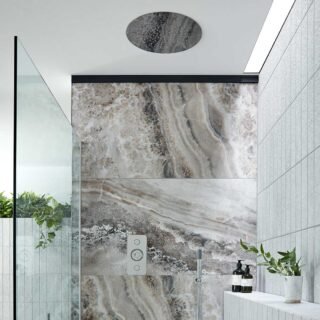 Vado Zone 2 Outlet Vertical Concealed Thermostatic Push Button Shower Valve - Chrome - Image 4