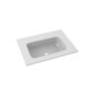 Calypso Chiltern 2 Drawer Floor Standing Slim Vanity Unit With Idro Cast Marble White Basin - 600mm Wide - 1 TH - Image 2