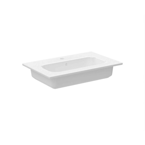 Calypso Chiltern 2 Drawer Floor Standing Slim Vanity Unit With Chandler Ceramic White Basin - 800mm Wide - 1 TH - Image 2