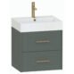 Calypso Chiltern 2 Drawer Wall Hung Vanity Unit With Memphis Ceramic White Basin - 600mm Wide - 1 TH