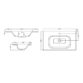 Calypso Chiltern 2 Drawer Floor Standing Vanity Unit With Orani Cast Marble Gloss White Basin - 800mm Wide - Image 4