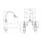 Burlington Anglesey 3 TH Basin Mixer Tap With Pop Up Waste - Image 3
