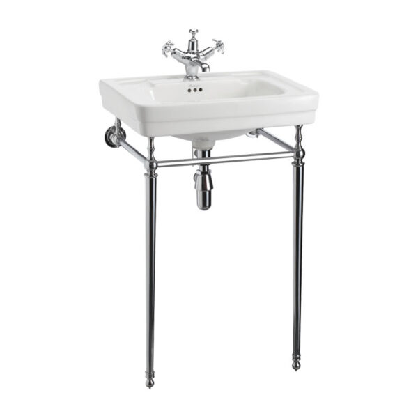 Burlington Basin With Washstand - 580mm Wide - White