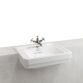 Burlington Bespoke Edwardian Traditional Semi Recessed Basin - 575mm Wide - White