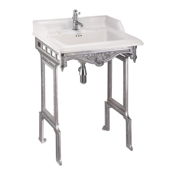 Burlington Classic Basin And Washstand - 650mm Wide - Gloss White