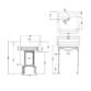 Burlington Classic Basin And Washstand - 650mm Wide - Gloss White - Image 2