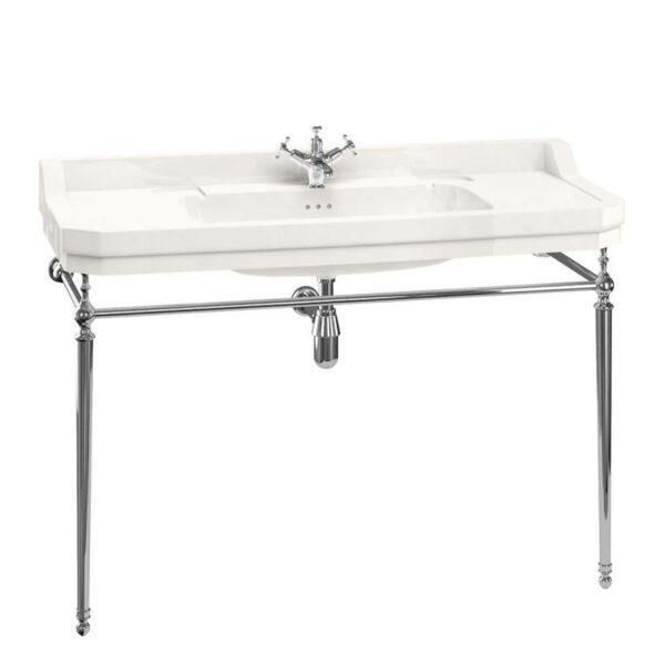 Burlington Edwardian Basin With Chrome Washstand - 1210mm Wide - 1 TH - Medici