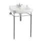 Burlington Edwardian Basin With Washstand - 610mm Wide - White