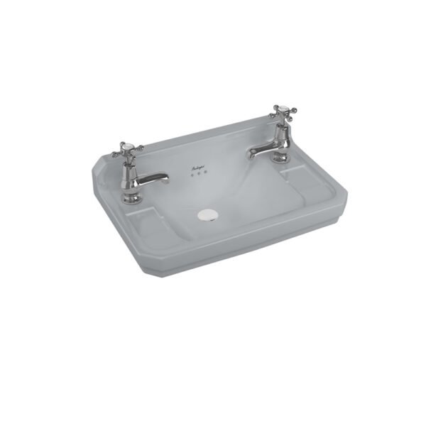 Burlington Bespoke Edwardian Wall Hung Basin?- 510mm Wide -2TH - Moon Grey