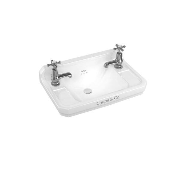 Burlington Bespoke Edwardian Wall Hung Basin?- 510mm Wide -2TH - White