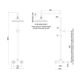 Burlington Eden 1 Outlet Thermostatic Exposed Shower Valve With Rigid Riser, Swivel Shower Arm And Head - Image 3