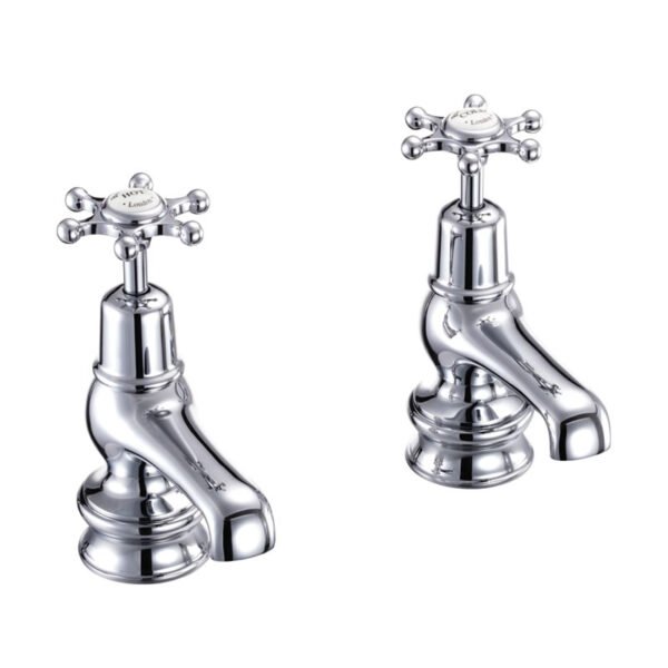 Burlington Birkenhead Cloakroom Quarter Turn Regent Basin Pillar Taps