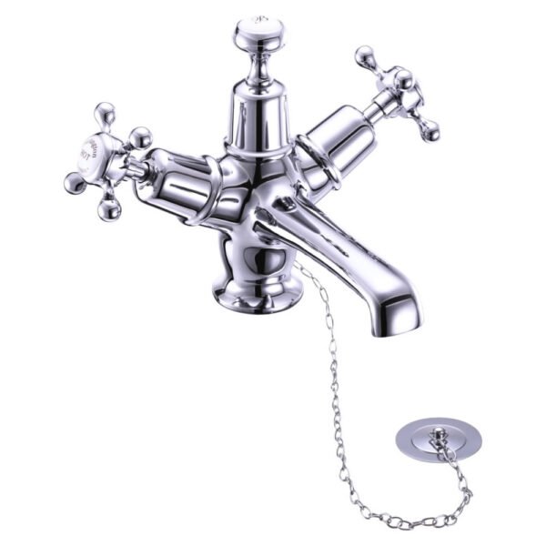Burlington Anglesey 3 TH Basin Mixer Tap With Pop Up Waste