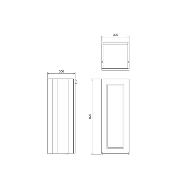 Burlington 1 Door Floorstanding Base Unit - 600mm Wide - Grey - Image 2