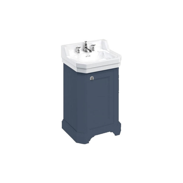 Burlington Edwardian 1 Door Floorstanding Vanity Unit With Basin - 560mm Wide - 3 TH
