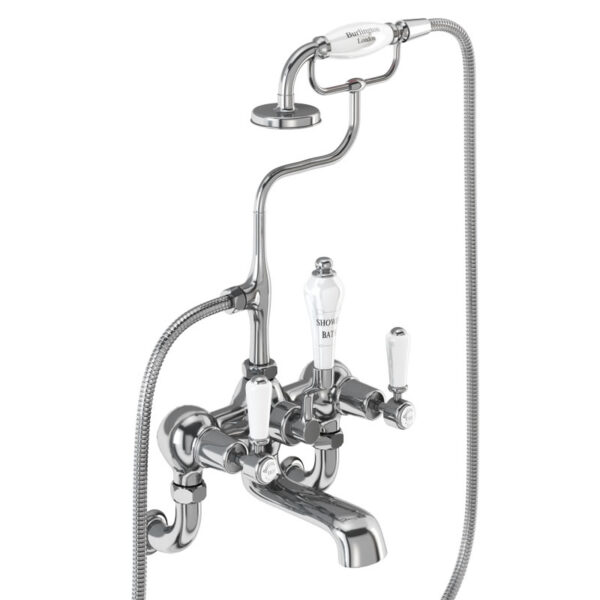 Burlington Kensington Wall Mounted Quarter Turn Bath Shower Mixer Tap