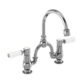 Burlington Anglesey 3 TH Basin Mixer Tap With Pop Up Waste