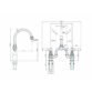 Burlington Anglesey 3 TH Basin Mixer Tap With Pop Up Waste - Image 3