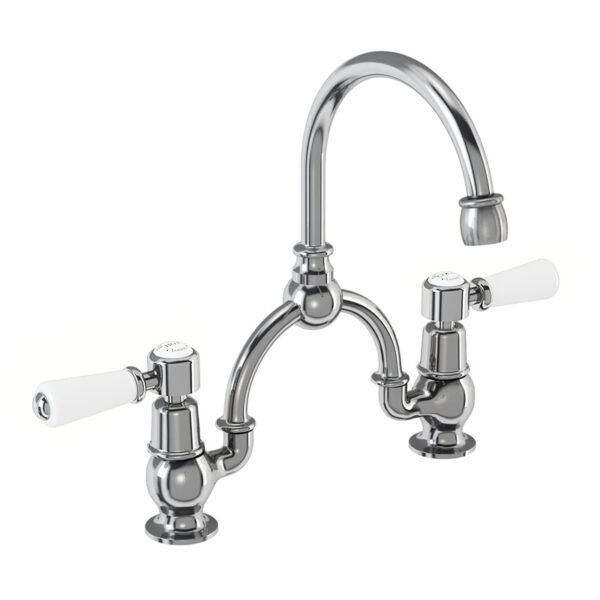 Burlington Anglesey 3 TH Basin Mixer Tap With Pop Up Waste