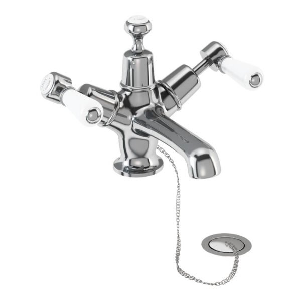 Burlington Anglesey 3 TH Basin Mixer Tap With Pop Up Waste