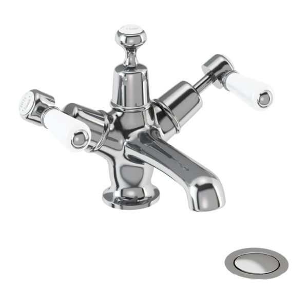 Burlington Anglesey 3 TH Basin Mixer Tap With Pop Up Waste