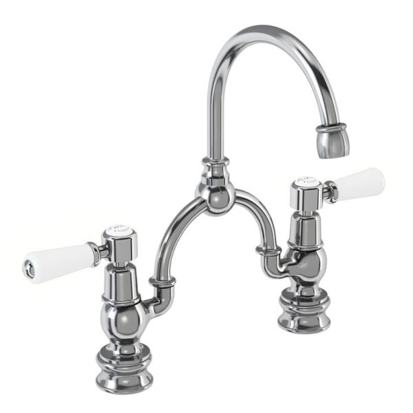 Burlington Anglesey 3 TH Basin Mixer Tap With Pop Up Waste