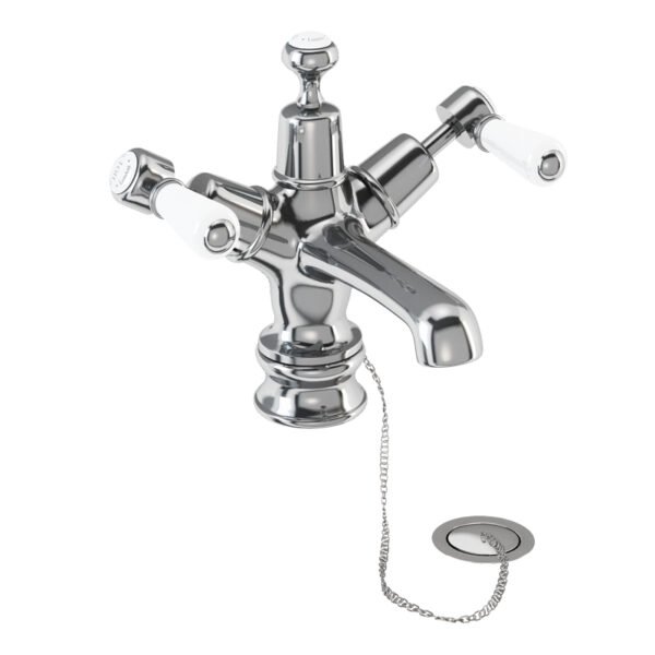Burlington Anglesey 3 TH Basin Mixer Tap With Pop Up Waste