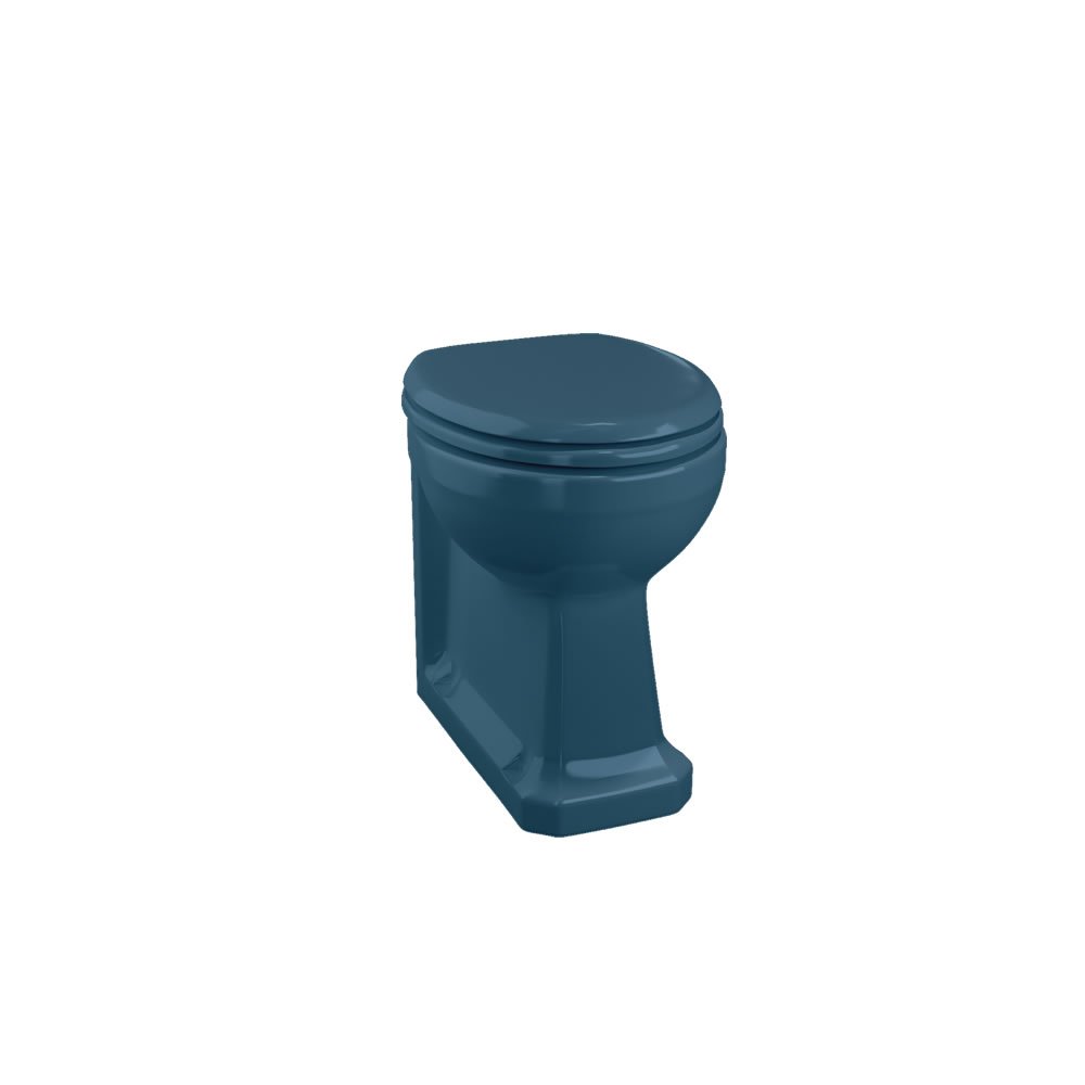 Burlington Back To Wall Toilet - Alaska Blue
