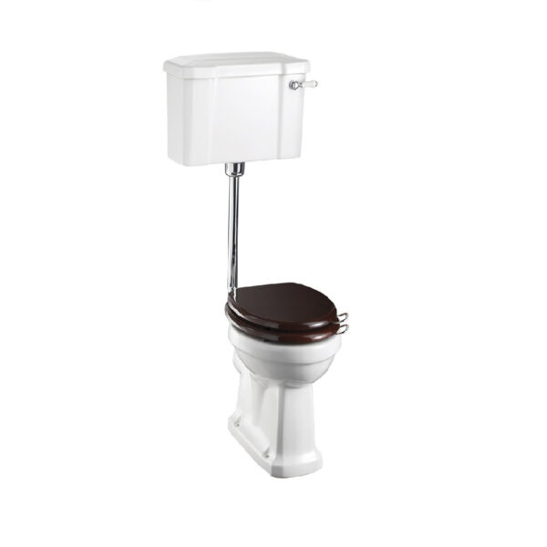 Burlington Standard Low Level Toilet With Cistern And Flush Pipe kit