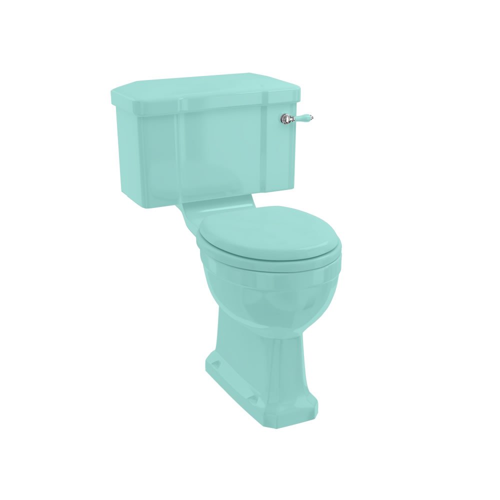 Burlington Standard Close Coupled Toilet With Cistern - Cosmic Green