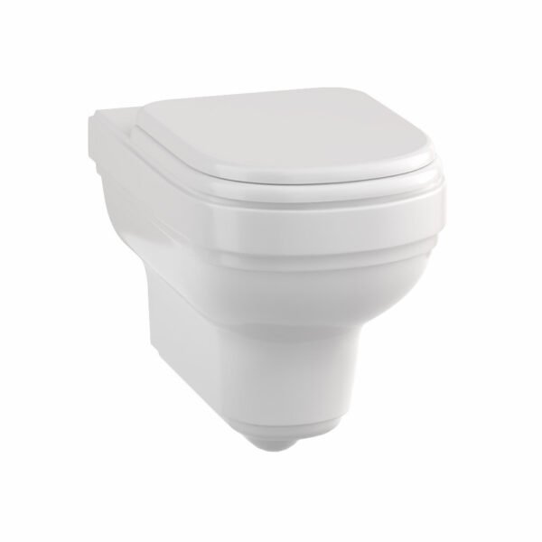 Burlington Riviera Wall Hung Toilet - Gloss White