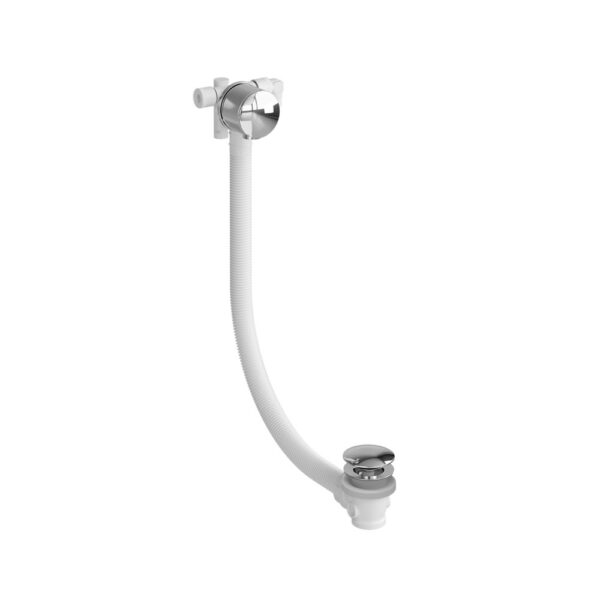 Burlington Riviera Extended Overflow Bath Filler With Click-Clack Waste