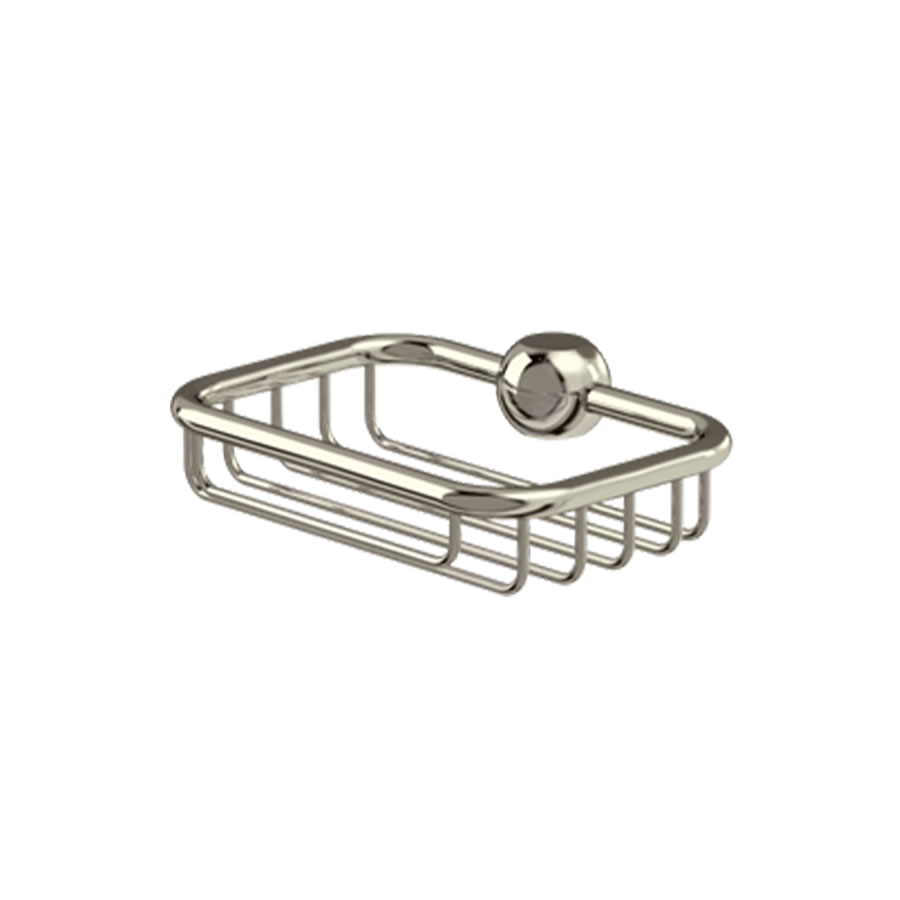 Burlington Soap Basket For Vertical Riser - Nickel