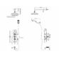 Burlington Severn Thermostatic 2 Outlet Concealed Shower Valve With Shower Kit And Head - Chrome/White - Image 2