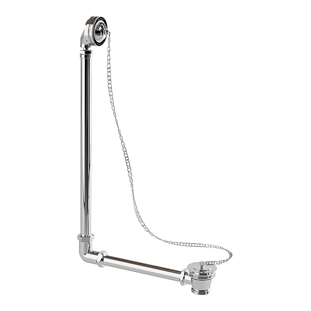 Burlington Exposed Plug And Chain Bath Waste - Black