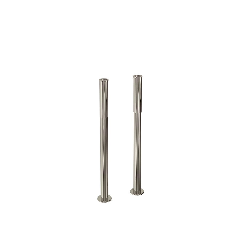 Burlington Decorative Pipe Shrouds Pair - Nickel