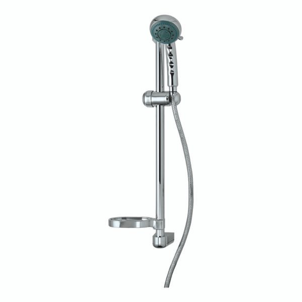 JTP Jet Shower Rail Kit & Single Function Handset Chrome