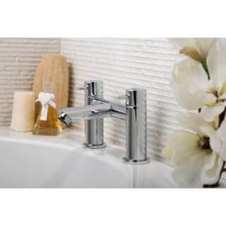 JTP Fonti Pillar Mounted Bath Filler Tap Chrome - Image 2