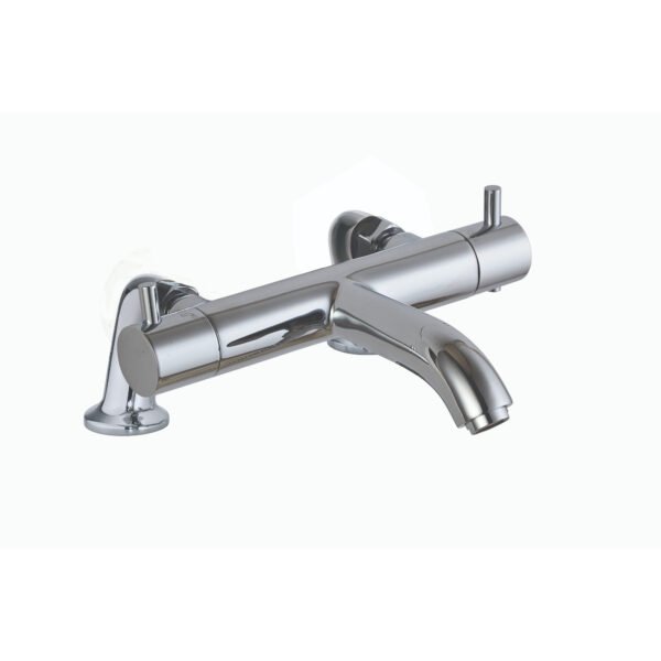 JTP Florence Deck Mounted Thermostatic Bath Shower Mixer Tap Chrome