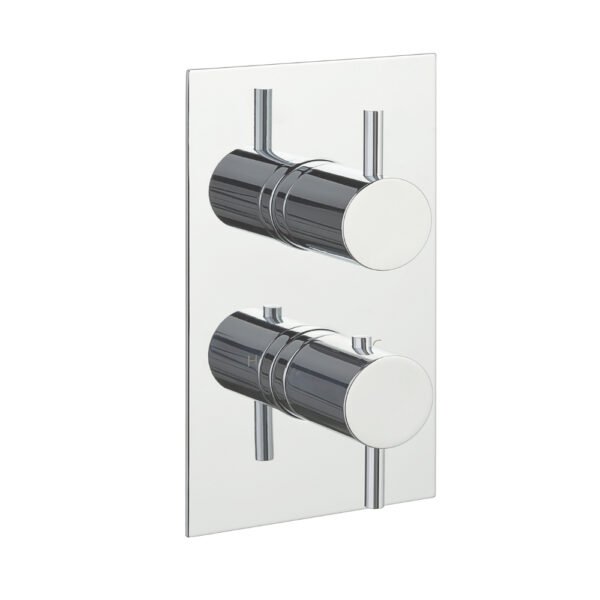 JTP Florence 3 Outlet Thermostatic Concealed Shower Valve Chrome