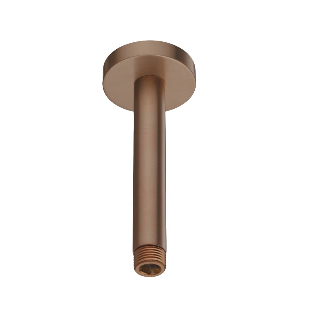 JTP Vos Ceiling Mounted Shower Arm – 150mm Long – Various Colour - Brushed Bronze