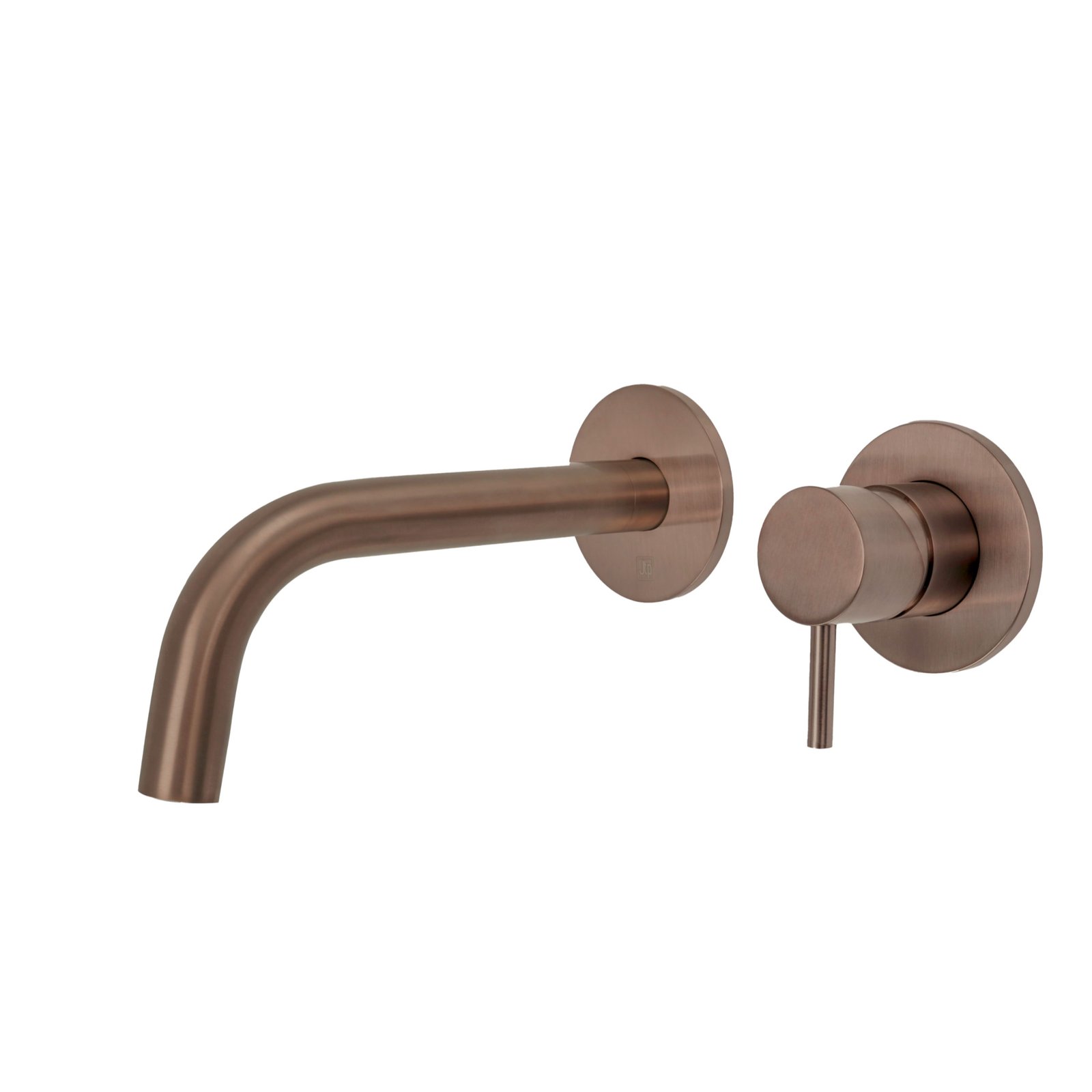 JTP Vos 2 Hole Wall Mounted Basin Mixer Tap – 150mm Spout Reach – Various Colour - Brushed Bronze