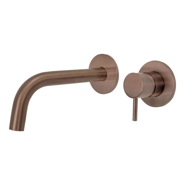 JTP Vos Wall Mount Basin Spout Brushed Bronze