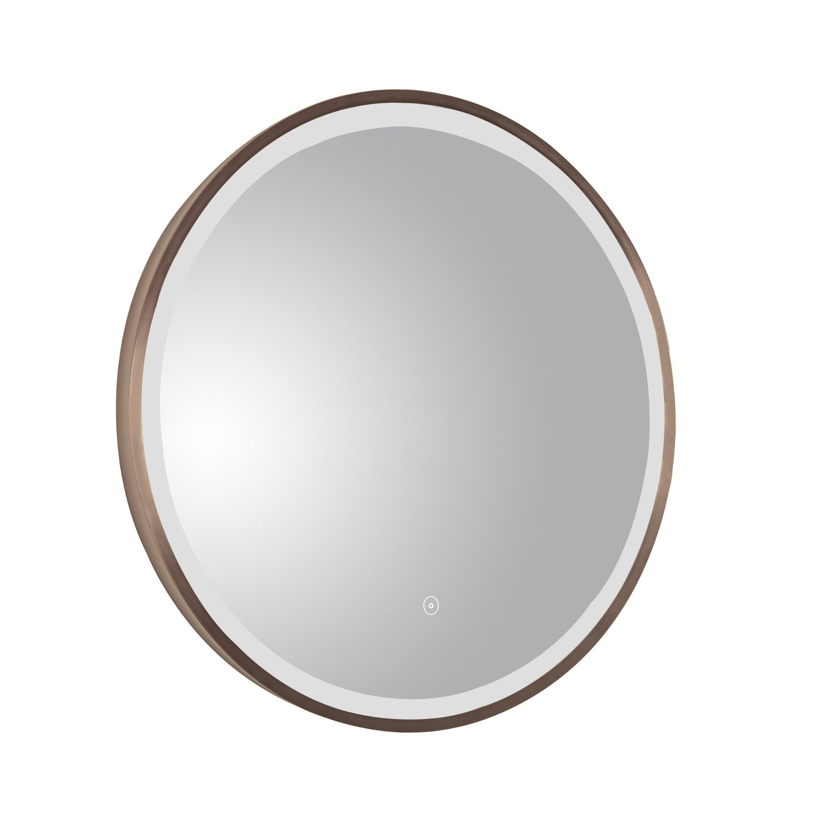 JTP Vos Round Illuminated Led Mirror With Light – 600mm Diameter – Various Colour - Brushed Bronze