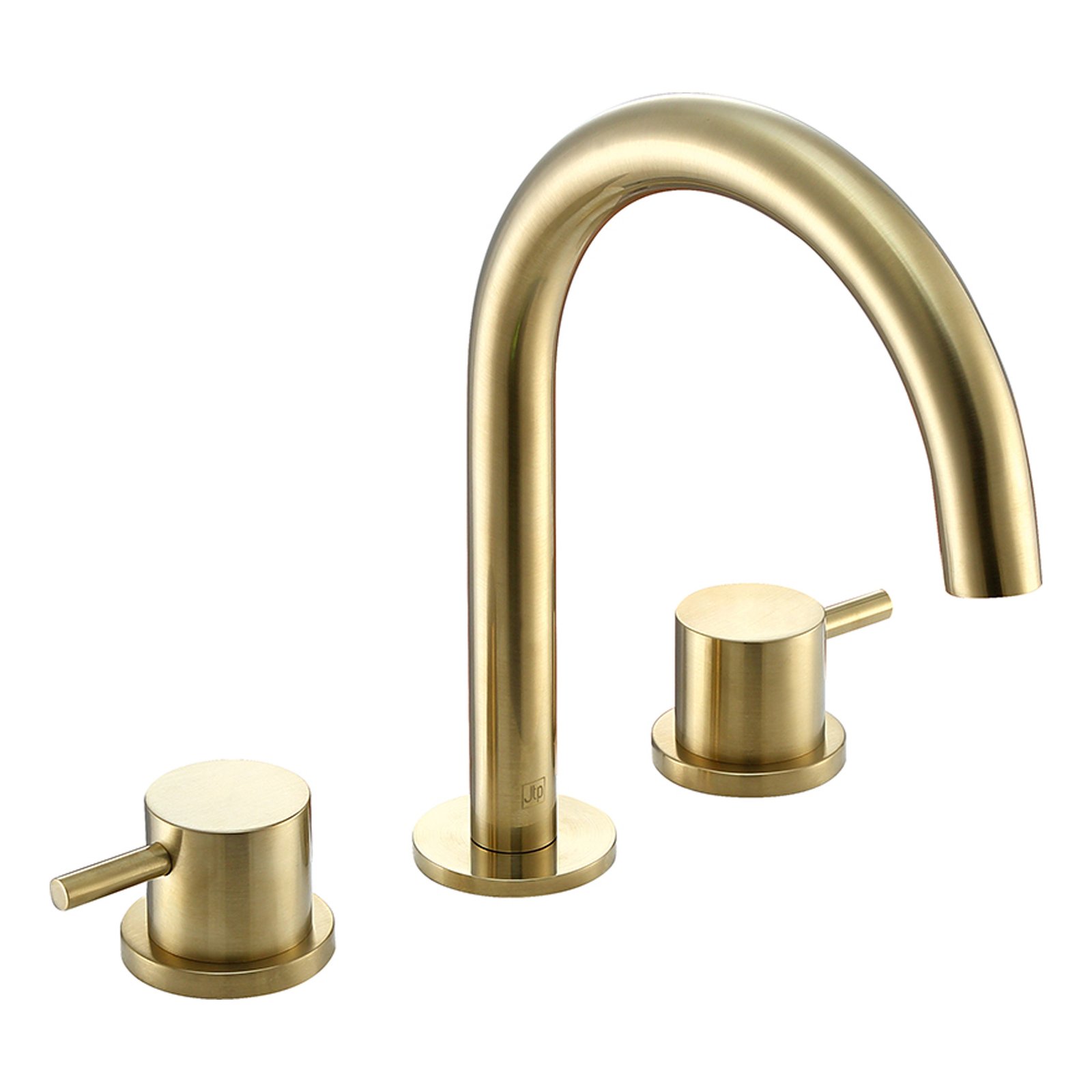 JTP Vos 3 Hole Deck Mounted Basin Mixer Tap – Various Colour - Brushed Brass
