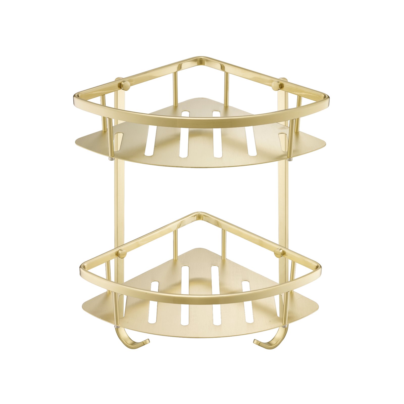 JTP Vos Corner Twin Basket – Various Colour - Brushed Brass