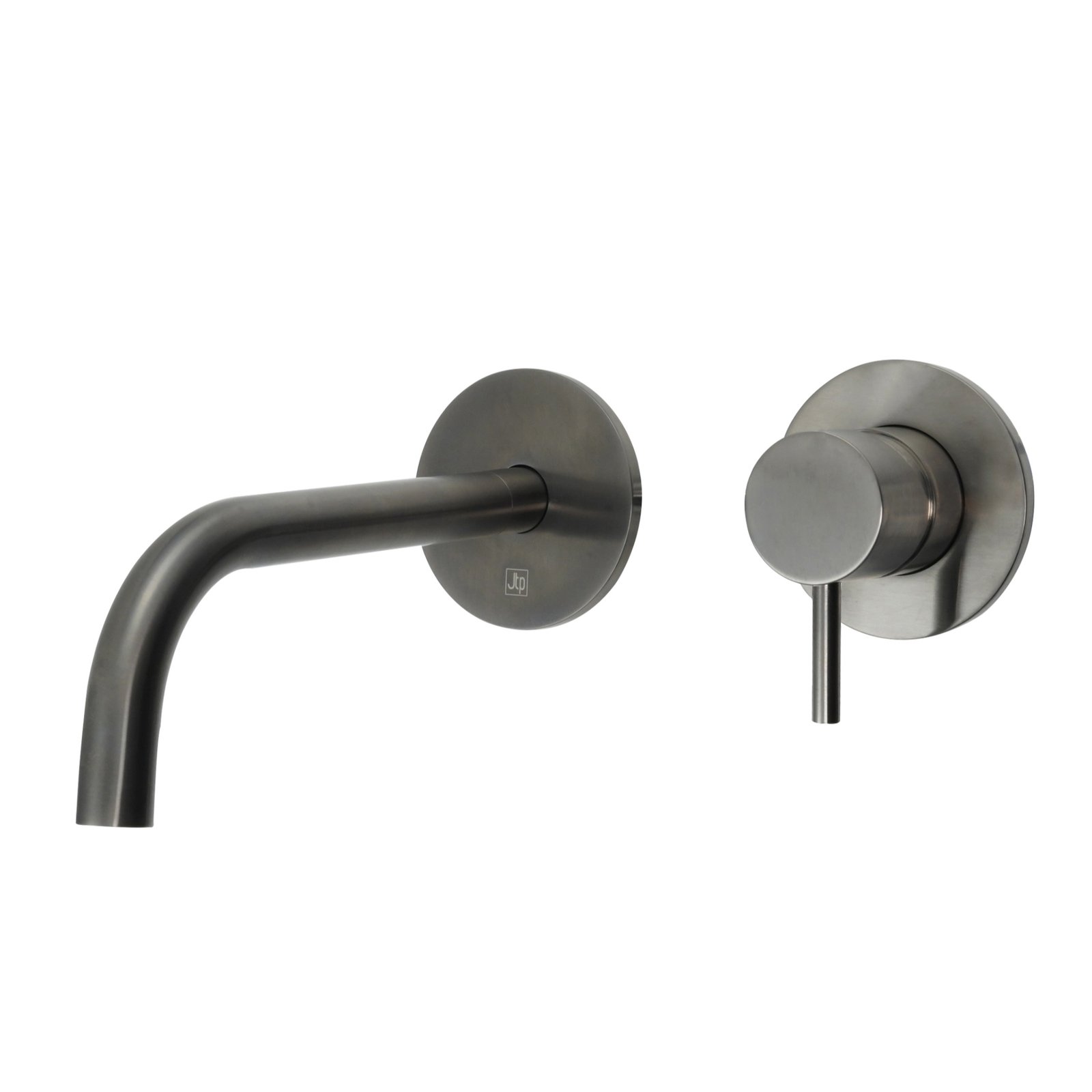 JTP Vos Single Lever Basin Mixer Tap With Slim Spout – 250mm Spout Reach – Various Colour - Brushed Black