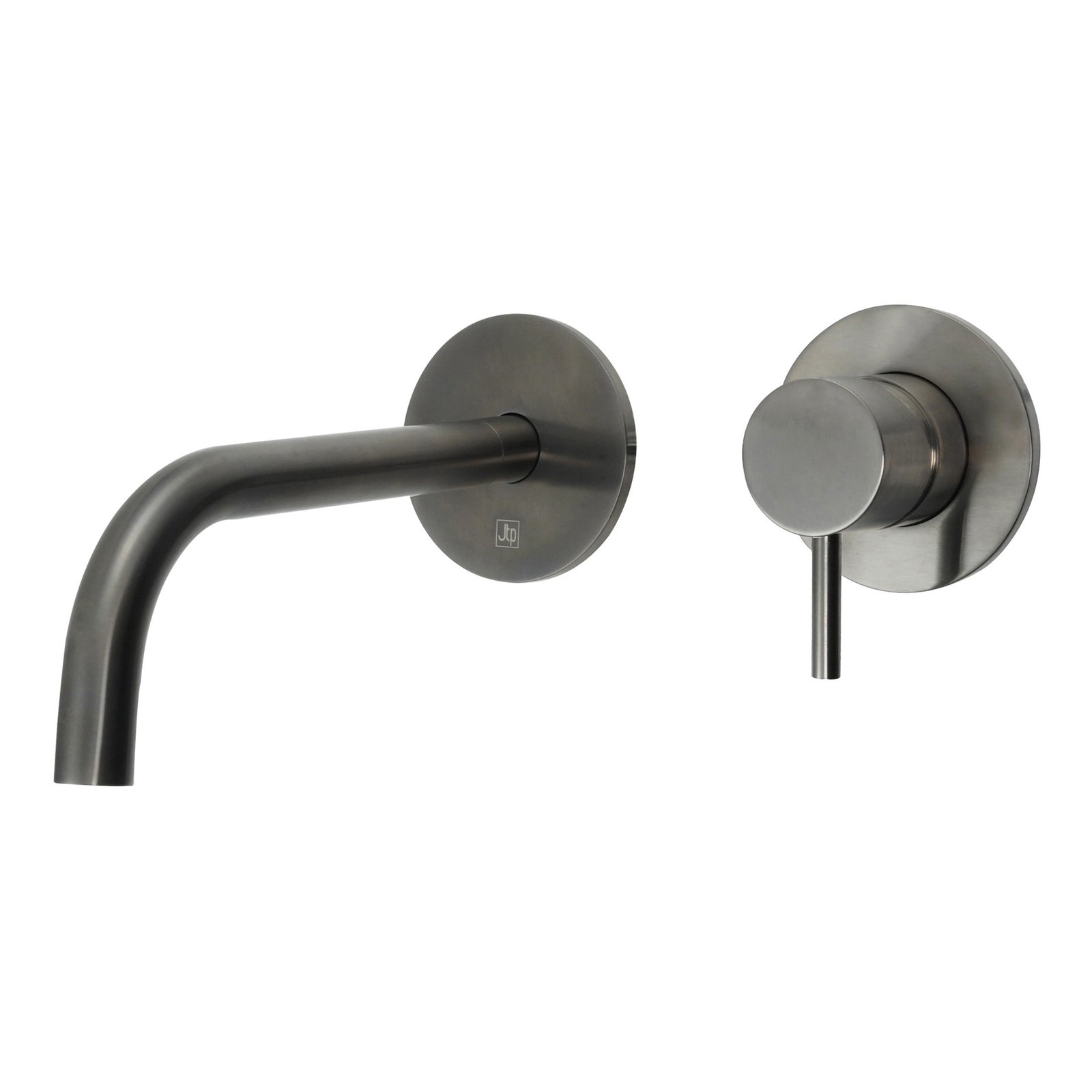 JTP Vos Single Lever Basin Mixer Tap With Slim Spout – 200mm Spout Reach – Various Colour - Brushed Black